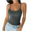 thumbnail image 6 of Posijego Tank Tops for Women Ribbed Knit Camisole Summer Casual Sleeveless Slim Basic Cami Layering Undershirts, 6 of 6