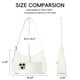 thumbnail image 3 of Bandolera CLUCI para mujer de piel vegana blanca, 3 of 6