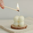 thumbnail image 4 of Sorrowso Small Scented Candle Mini Cube Bubble Shaped Wax Candles Aromatherapy for Home Bedroom Wedding Festival Party Decoration, 4 of 19