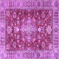 thumbnail image 1 of Ahgly Company Indoor Square Persian Purple Traditional Area Rugs, 5' Square, 1 of 4