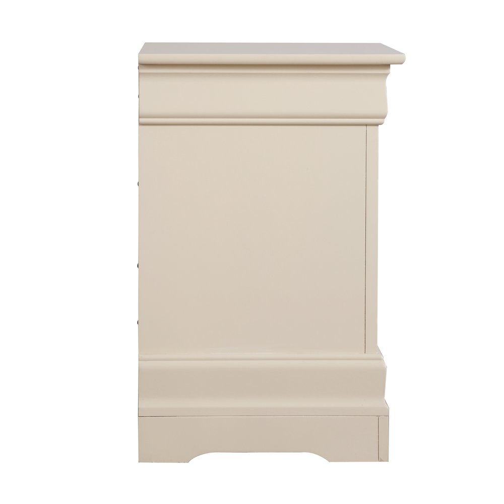 Glory Furniture Louis Phillipe Night Stand in Beige Color