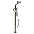 thumbnail image 4 of AB2758-BN Brushed Nickel Floor Mounted Tub Filler + Mixer /w additional Hand Held Shower Head, 4 of 6