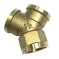 thumbnail image 4 of Conector adaptador de latón completo de rosca hembra G1/2 de 3 vías, instalación de tuberías, forma de Y Forma DN15 Y Zulema Adaptador de rosca de latón de 3 vías, 4 of 8
