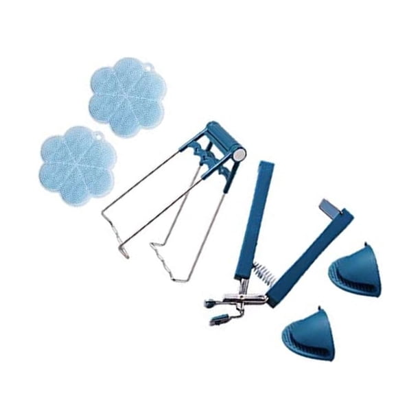 Bearachild 6 uds abrazaderas para platos pinzas para cuencos antiquemaduras resistentes a altas temperaturas pinzas multifuncionales para sartenes Cocina y Comedor