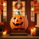 thumbnail image 2 of Manualidades Decorativas 2 timbres de calabaza para Halloween con efectos de sonido de melodía fantasmal. Yulucky, 2 of 4