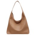 thumbnail image 1 of 6017 [Doblado para Envío] Bolso Hombro Tejido Popular Gran Capacidad (Caqui) Caqui, 1 of 8