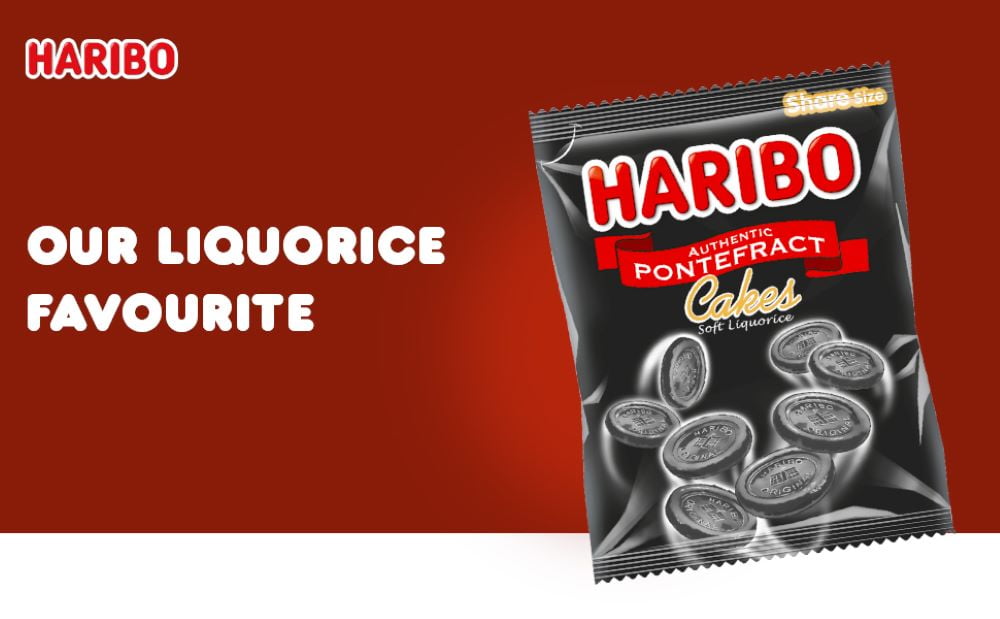 Haribo Authentic Pontefract Cakes Soft Liquorice Bag 160g (Pack of 12)