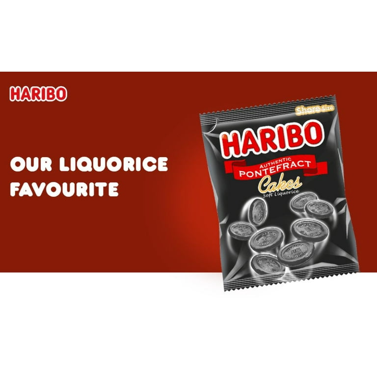Haribo Pontefract Cakes, Soft Liquorice Candy, Flavored with