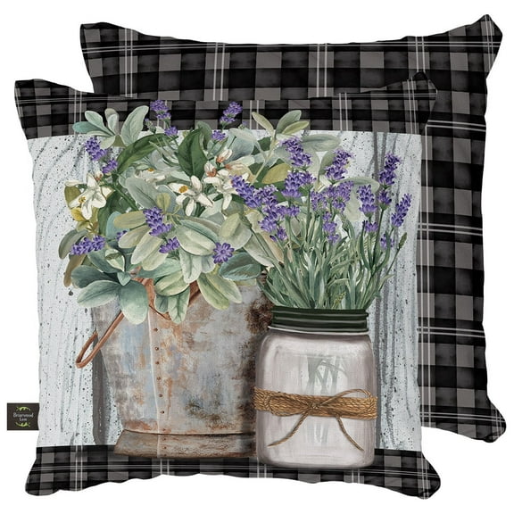 Briarwood Lane Farmhouse Flowers Spring Decorative Pillow