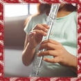 thumbnail image 3 of Eastar Soprano Recorder Baroque German Style for Beginners C Key 3 Piece Recorder Set with Fingering Chart, Cleaning Rod, Bag, ERS-3G1, 3PCS Transparent Pink Purple, 3 of 7