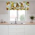 thumbnail image 4 of Spring Summer Bee Gnome Sunflower Curtains Valance for Windows, Seasonal Flower Polka Dot Plaid Short Half Topper Rod Pocket, Farmhouse Home Living Room Bedroom Door Decor 54, 4 of 6