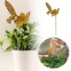 thumbnail image 3 of Tarjeteros Metálicos Con Colibríes Y Flores Para Jardines, Macetas, Balcones Y Patios. Marcadores De Diseño., 3 of 6