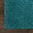 thumbnail image 4 of Unique Loom Solo Solid Shag Collection Area Modern Plush Rug Lush & Soft, 5 ft 0 x 8 ft 0, Aqua Blue, 4 of 5