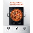 thumbnail image 4 of KFFKFF Portable Induction Cooktop, 1800W Electric Induction Burner with 9 Temperature Settings, Countertop Induction Hot Plate with 3H Timer, Child Lock, Easy to Clean, for Home Kitchen Cooking, 4 of 9