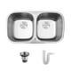 thumbnail image 1 of Combo Tarja en Acero Inox 2 Tinas Submontaje AVERA PAF04U, 1 of 12