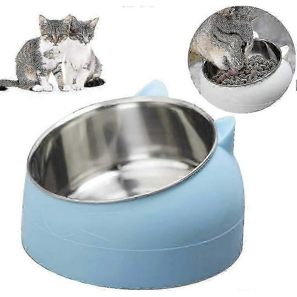 Cat Bowl Set, Feeding Bowls Cat Food, Cat Bowl Stainless Steel Non-slip, Feeding Bowl Cat, Food Bowl