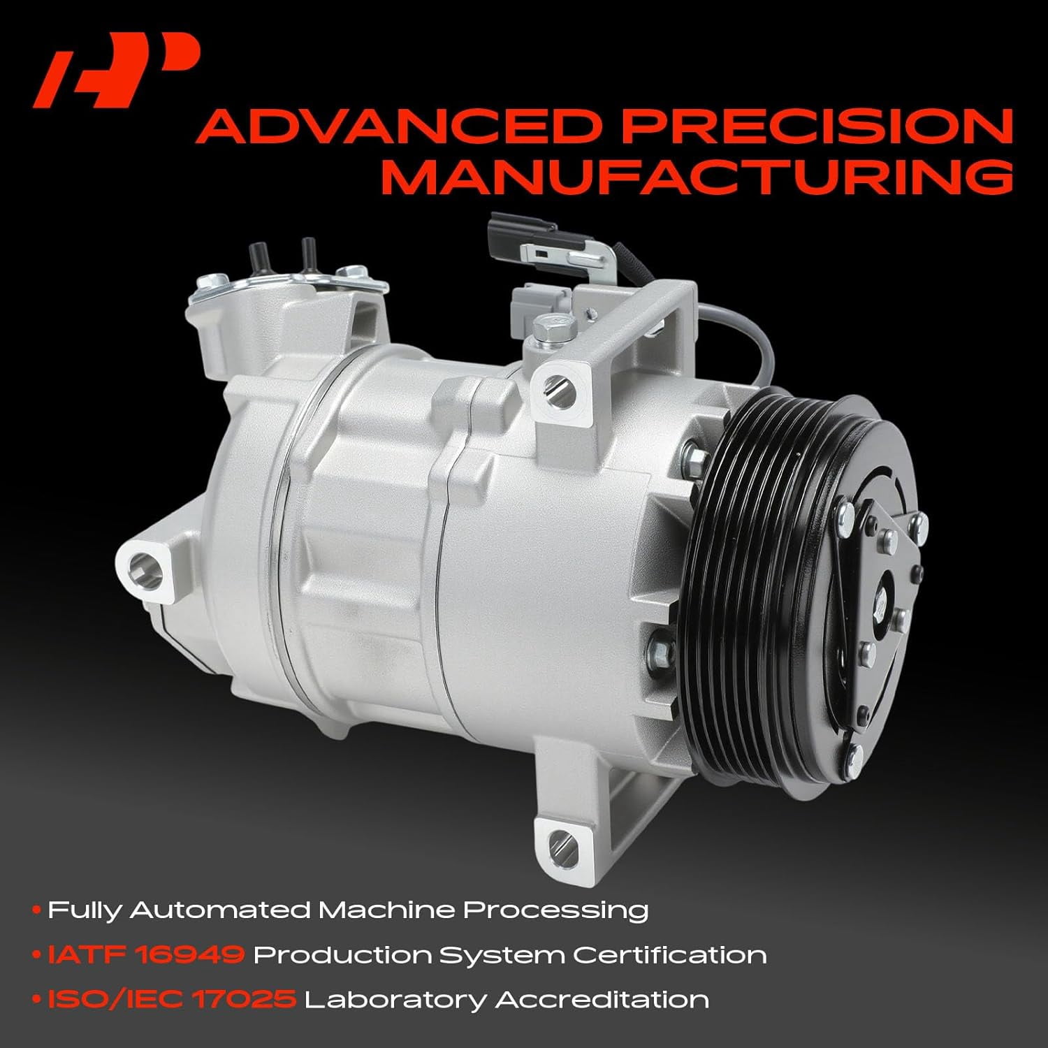 A-Premium AC Compressor with Clutch Compatible with Nissan Sentra 2013-2019 L4 1.8L Sedan