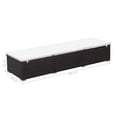 thumbnail image 6 of vidaXL Sun Lounger with Cushion Poly Rattan Black, 6 of 35