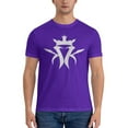 thumbnail image 3 of Moisture Wicking Men'S Basic Short Sleeve T-Shirt Purple 6x-Large, 3 of 5