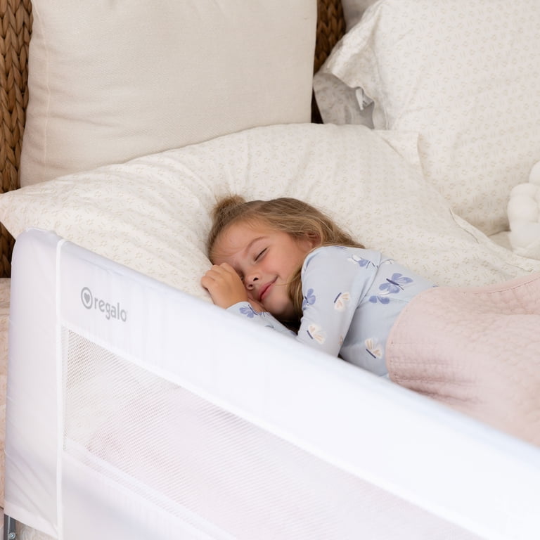 Regalo Swing Down Bed Rail Guard, 43 inches, White photo 7