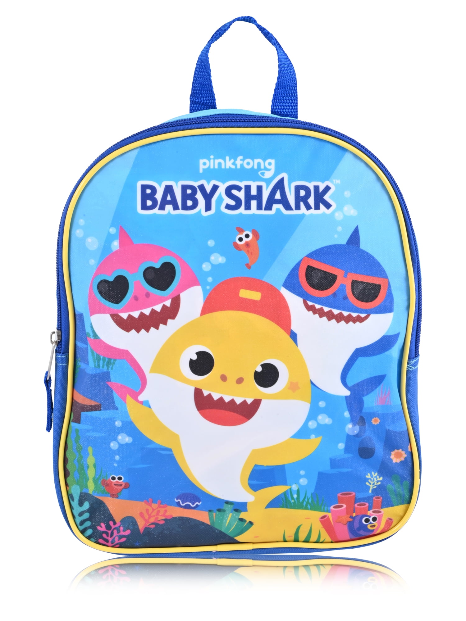 baby shark blue children's mini backpack with adjustable straps Nickelodeon Baby Shark 11 Mini Backpack -Blue Qatar