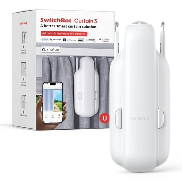 Abridor de cortinas inteligente SwitchBot Curtain 3 con control Bluetooth