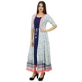 thumbnail image 1 of Bimba Exclusif Kurti Imprimé 2 Pcs Longue Kurta Vêtements Indiens Robe Bohème Chic, 1 of 9