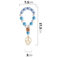 thumbnail image 6 of Xinyolin Silicone Anti-lost Bracelet - Free Hands MAMA Letter Key Ring Beaded Wristlet for Mother's Day, 6 of 8