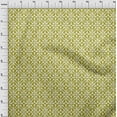 thumbnail image 4 of oneOone Cotton Silk Olive Green Fabric Geometric Fabric For Sewing Printed Craft Fabric By The Yard 42 Inch Wide, 4 of 5