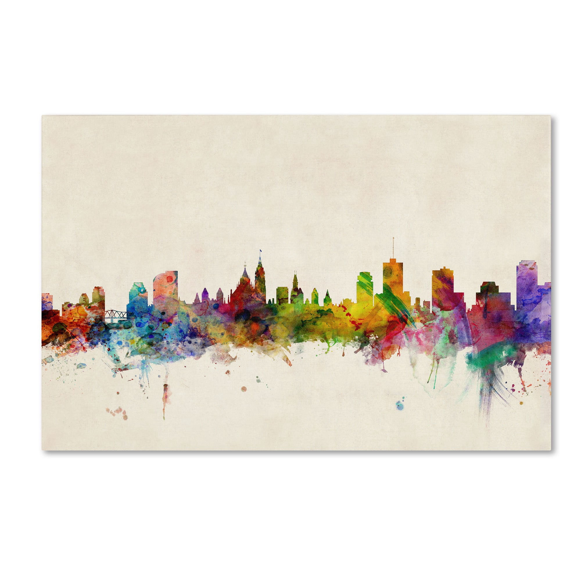 Trademark Fine Art "Ottawa Canada" Canvas Art by Michael Tompsett