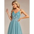 thumbnail image 4 of Princess Floral Empire Waist High-low Prom Dress (style Eo01746), 4 of 5