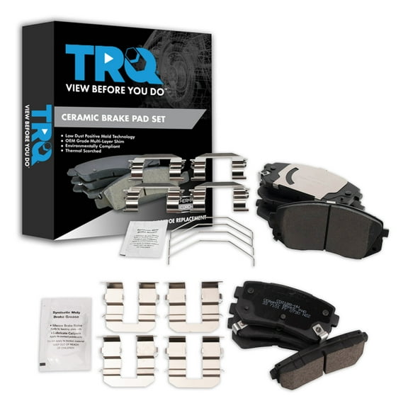 TRQ Ceramic Brake Pads Fits 2018-2020 Hyundai Kona BFA17581