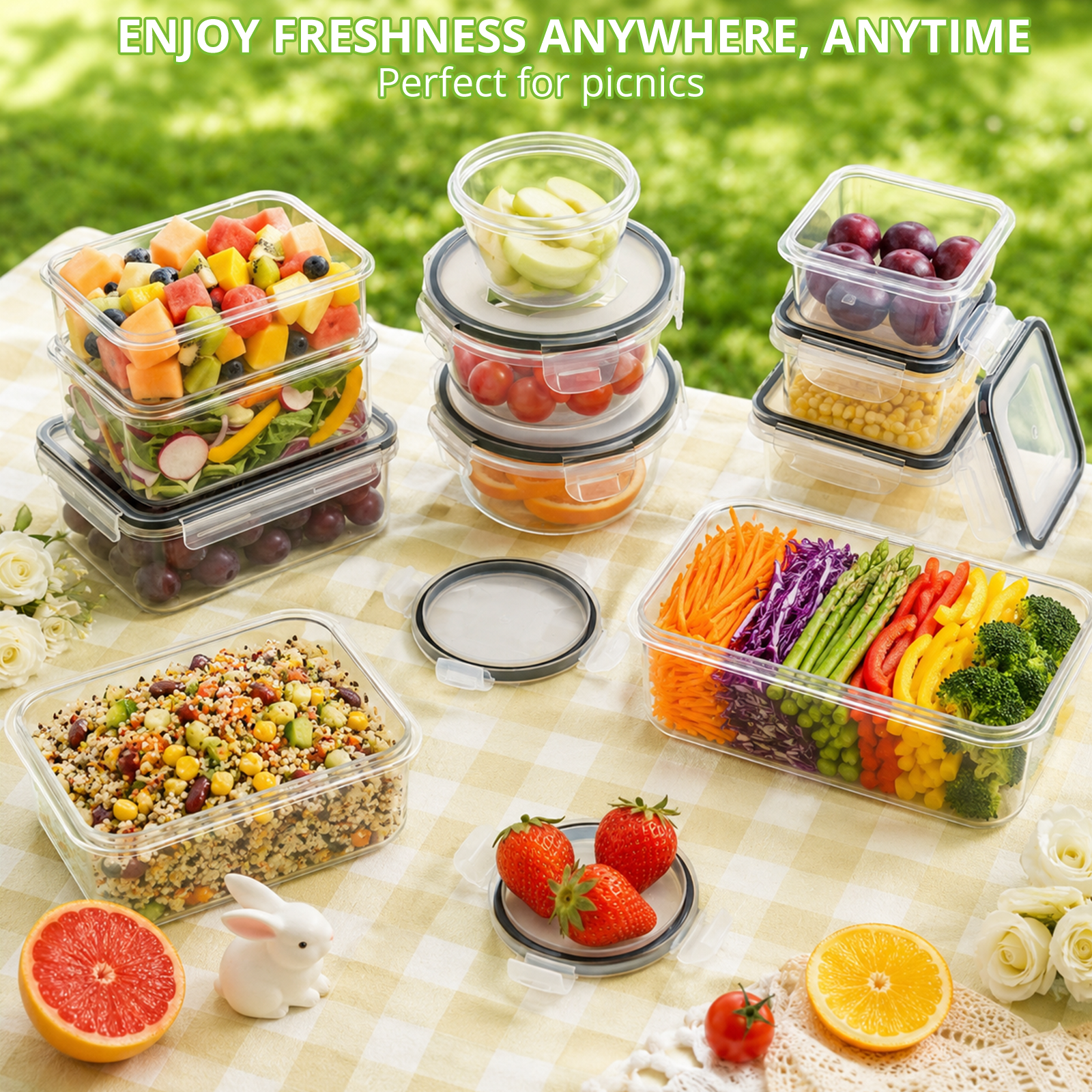TAIMASI 50-Piece Food Storage Container Set with Lids photo 8
