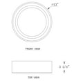 thumbnail image 7 of C Cattleya Black and Woodgrain Finish Integrated LED 3000K/4000K/5000K Flush Mount LED Ceiling Light, 7 of 7