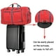 thumbnail image 3 of Bolsa de viaje Woogwin, grande, impermeable, 60 L, roja, 3 of 7