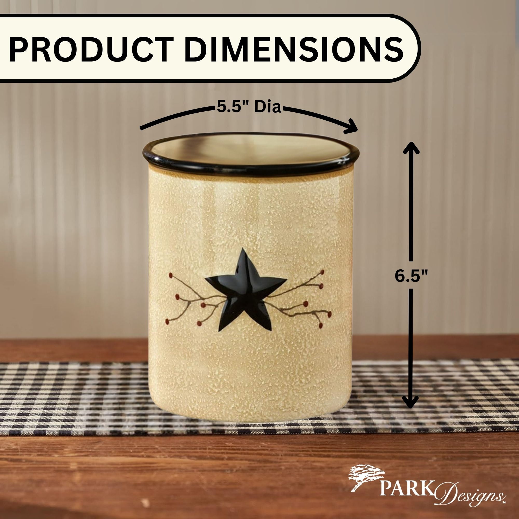 Park Designs Star Vine Utensil Crock