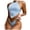 Sky Blue, variant on MIXUE Swim Suits for Women Solid Color And Chest Covering Bikini Sets for Women Split Swimwears Beachwear,Blue,XL