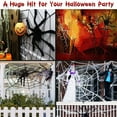 thumbnail image 6 of GustaveDesign 9.84ft Giant Round Spider Web & 5ft Plush Spider, Scary Halloween Yard Door & Outdoor Decor Party Favors "9.84FT White Spider Web & 5ft Spider", 6 of 8