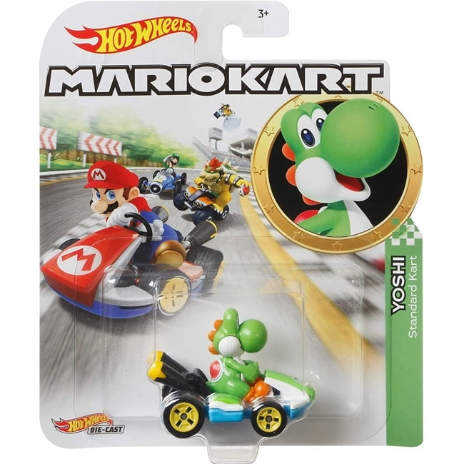 Hot Wheels Mario Kart Yoshi Blau - Yoshi Mystery Egg/Ei DieCast 