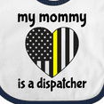 thumbnail image 4 of Inktastic Dispatcher Mom Emergency Gold Line Flag Boys or Girls Baby Bib, 4 of 4