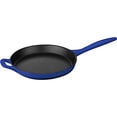 thumbnail image 3 of La Cuisine LC 2979MB 6 Piece Pro Enameled Cast Iron Oval Casserole/Trivet Cookware Set, High Gloss Sapphire, 3 of 5