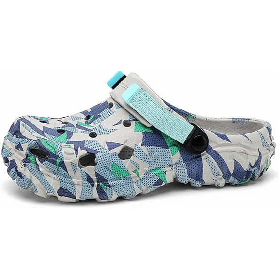 Men's Clogs Athletic Sports Outdoor Sandals Water Beach Shoes Slippers Sandals Lightweight Comfortable with Adjustable Back Strap - River Edge
