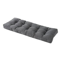 Sunbrella Canva Coal 51 x 18 in. Outdoor Bench Cushion by Greendale Home Fashions