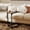 Light Brown, variant on Skandiquip C Shaped Table, C Table to Slide Under Couch, Sofa, Bed, Wood Tray Top, End Table, Side Table, Dark Brown