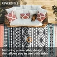 thumbnail image 4 of Waterproof Reversible Outdoor Rug, Plastic Straw Patio Camping Mat, 4'x6', 4 of 7