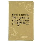 FOR I KNOW THE PLANS Leather-like 5one-half inchx8one-half inch Journal by Eccolo trade Christian Bible Collection