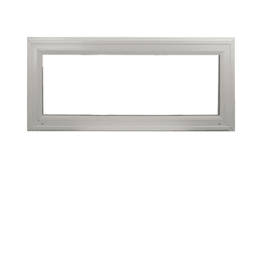 Double Pane Transom Window 36" x 12" Fixed Window DP50 No Grids White Vinyl Argon Filled Glass Window Low-E Glass