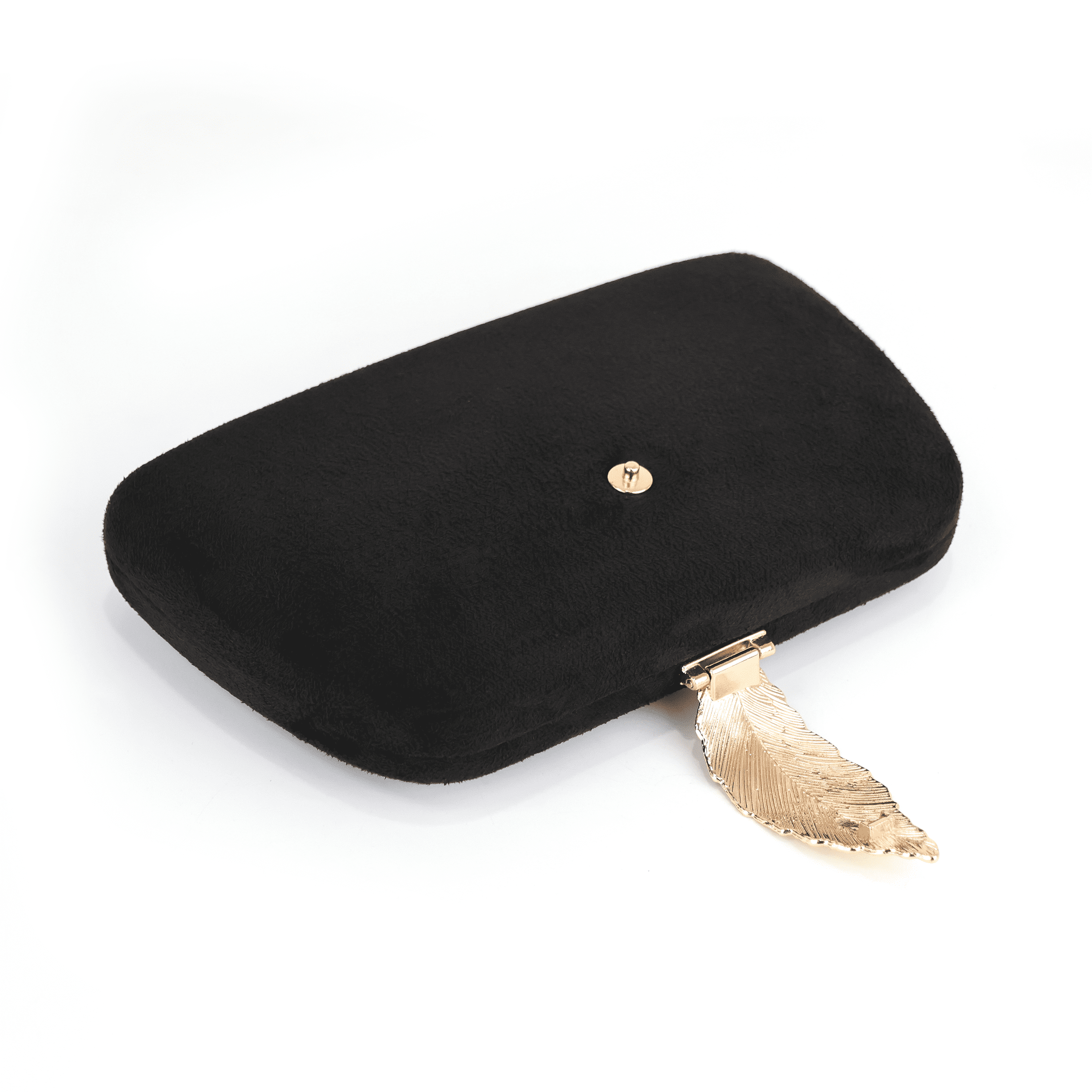 Milisente Clutch Purse Metallic Small Evening Bags For Wedding And Party(Black)