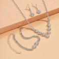 thumbnail image 2 of Faty-T Golden Jewelry Sets Chunky Necklace Earrings Bracelet Ring Set Fashion Indian Statement Costume Jewelry Set for Women, 2 of 8