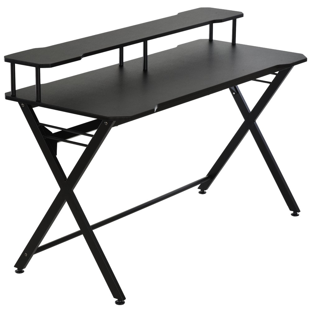 55 inch Gaming Computer Desk Workstation with Headphone Hook